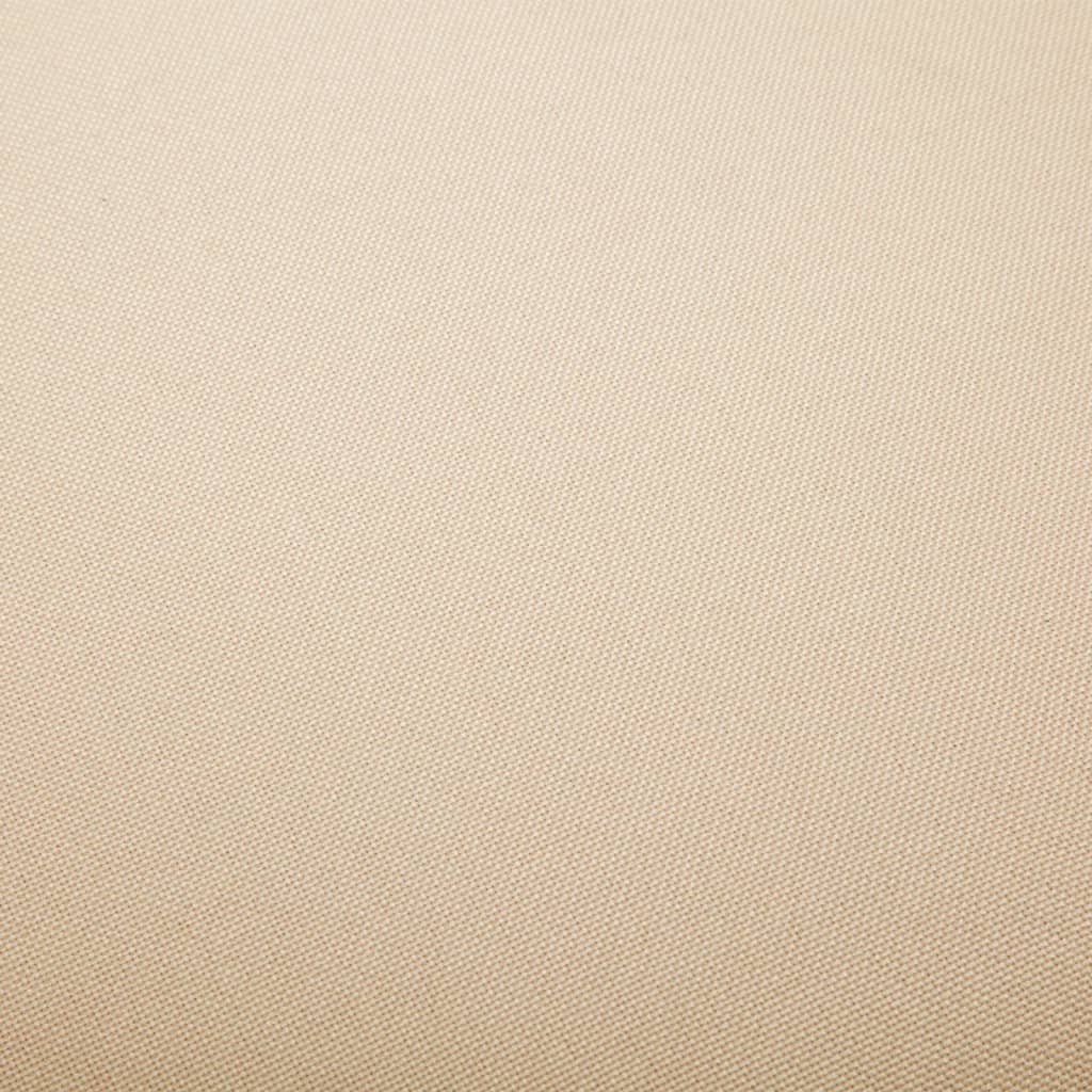 Sedie da Pranzo Girevoli 2 pz Crema in Tessuto