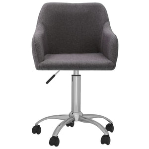 Sedie da Pranzo Girevoli 2 pz Tortora in Tessuto