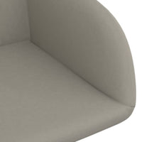 Sedie da Pranzo Girevoli 2 pz Grigio Chiaro in Velluto