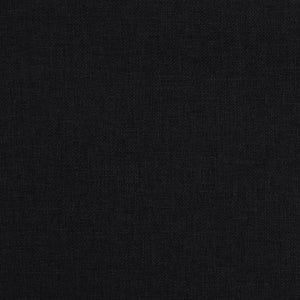 Sedia da Pranzo Girevole Nera in Tessuto