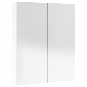 Mobile specchio da bagno 60 x 15 x 75 cm MDF bianco lucido 02_0006708