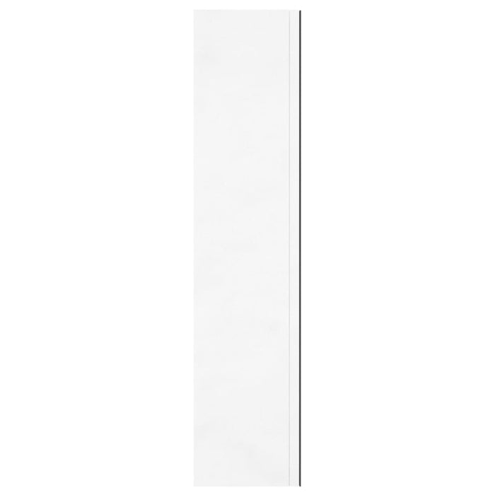 Armadietto a Specchio per Bagno-Mobiletto a specchio 60x15x75 cm MDF Bianco Lucido