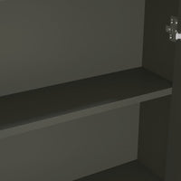 Armadietto a Specchio per Bagno 60x15x75 cm MDF Grigio 331527