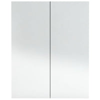 Mobiletto specchio bagno 60x15x75 cm grigio cemento MDF 02_0006707