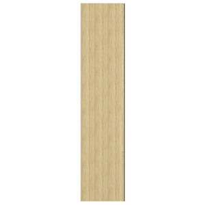 Armadietto a Specchio per Bagno 60x15x75 cm MDF Bianco e Rovere 331530