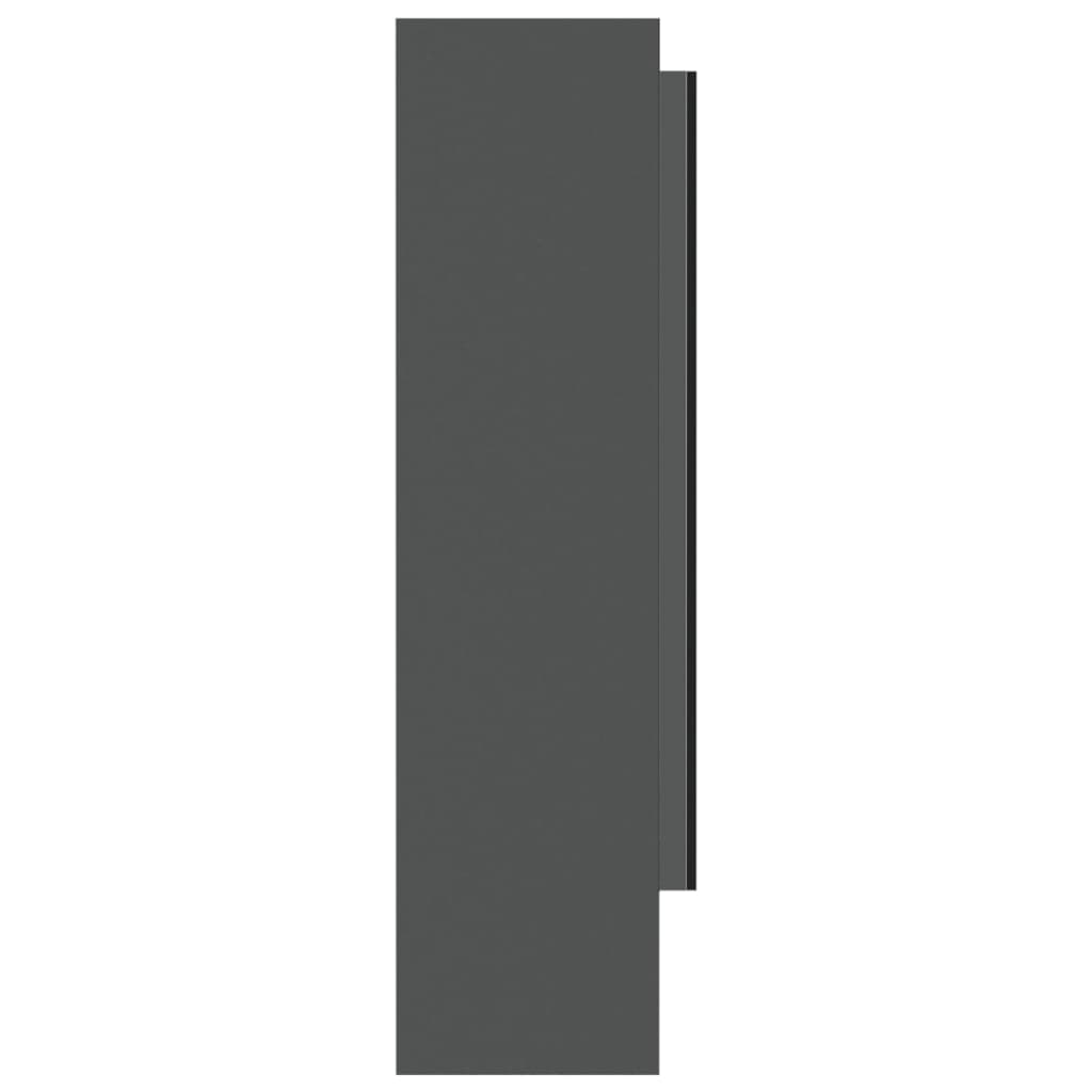 Mobile specchio da bagno 80 x 15 x 60 cm MDF grigio 02_0006711