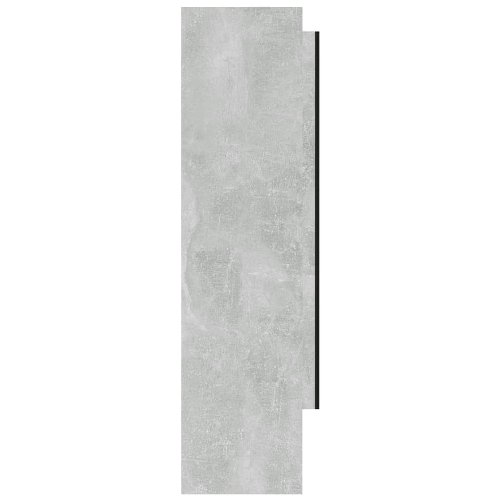 Mobiletto con specchio da bagno 80 x 15 x 60 cm grigio cemento MDF 02_0006713
