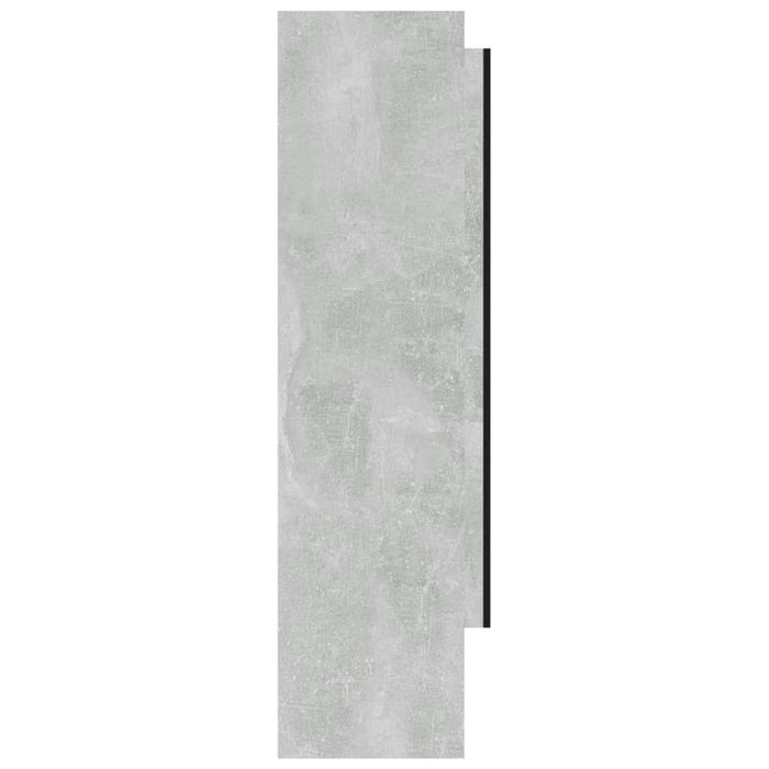 Mobiletto con specchio da bagno 80 x 15 x 60 cm grigio cemento MDF 02_0006713