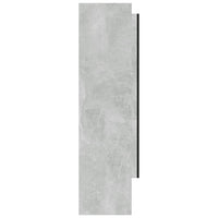 Armadietto a Specchio per Bagno 80x15x60 cm MDF Grigio Cemento cod mxl 77588