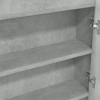 Armadietto Bagno con Specchio-Mobile bagno con specchio 80x15x60 cm in MDF Grigio Cemento