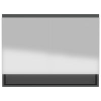 Armadietto a Specchio per Bagno 80x15x60 cm MDF Antracite cod mxl 67571