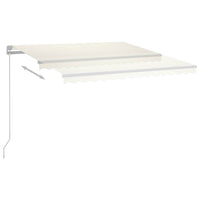 Tenda da Sole Retrattile Manuale con LED 300x250 cm Crema 3068862