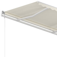 Tenda da Sole Retrattile Manuale 350x250 cm Crema 3068877
