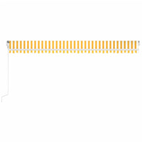 Tenda Automatica con Sensore Vento LED 600x300 cm Gialla Bianca 3068973