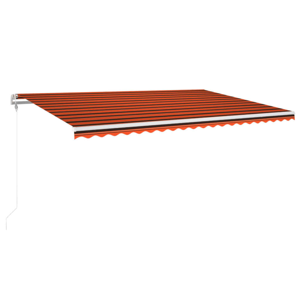 Tenda da Sole Retrattile Automatica 500x350 cm Arancio Marrone 3069030