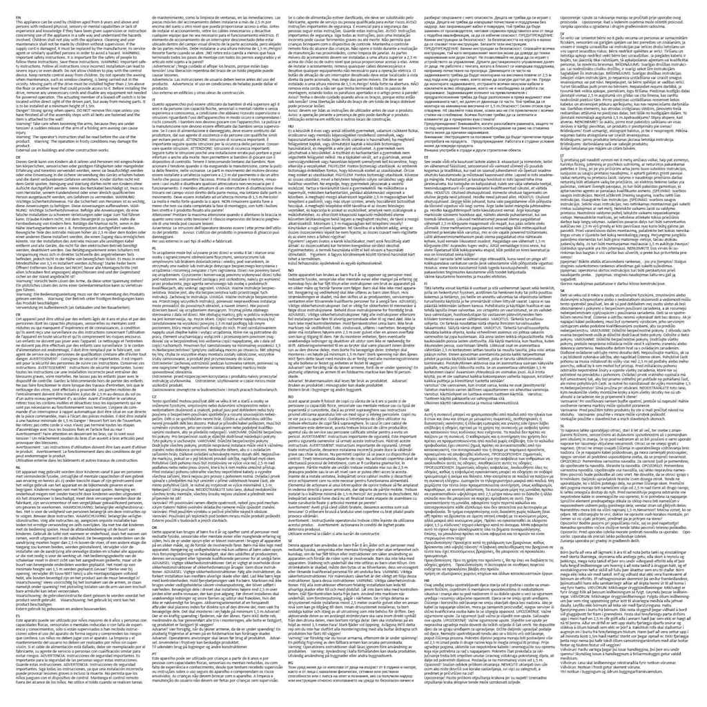 Tenda da Sole Retrattile Manuale con LED 350x250cm Blu e Bianca 3069081