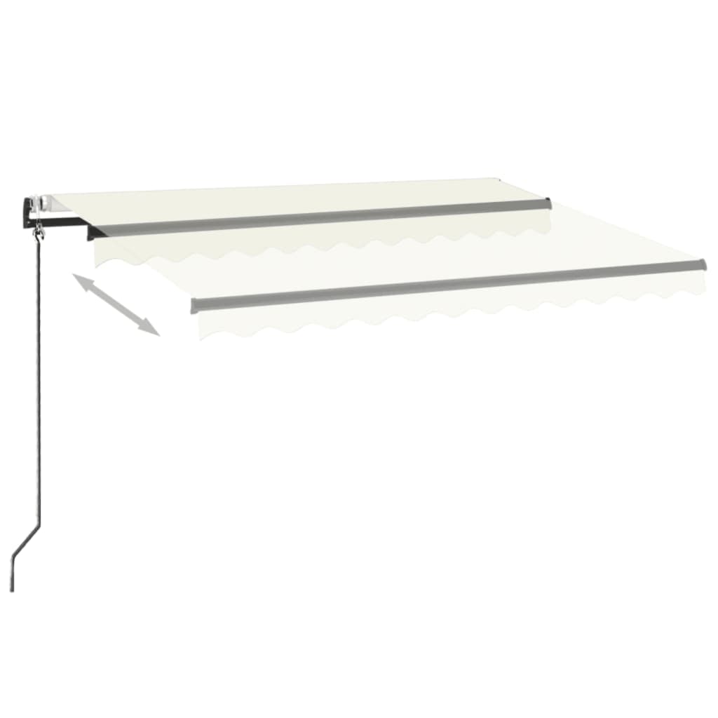 Tenda da Sole Automatica LED e Sensore Vento 350x250 cm Crema cod mxl 57835