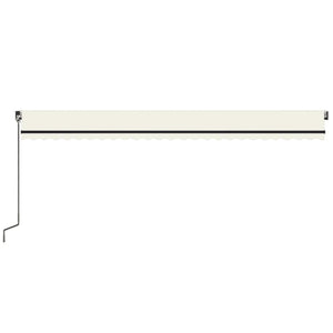 Tenda da Sole Retrattile Manuale 600x350 cm Crema 3069237
