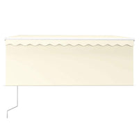 Tenda da Sole Retrattile Automatica con Parasole 3x2,5m Crema 3069267