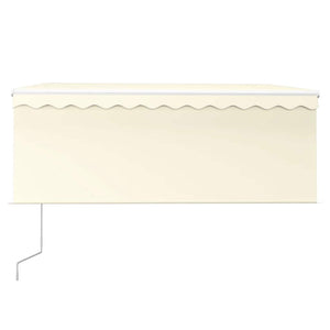 Tenda da Sole Retrattile Automatica con Parasole 3x2,5m Crema 3069267