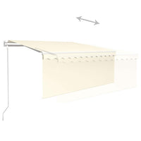 Tenda da Sole Retrattile Automatica con Parasole 3x2,5m Crema 3069267