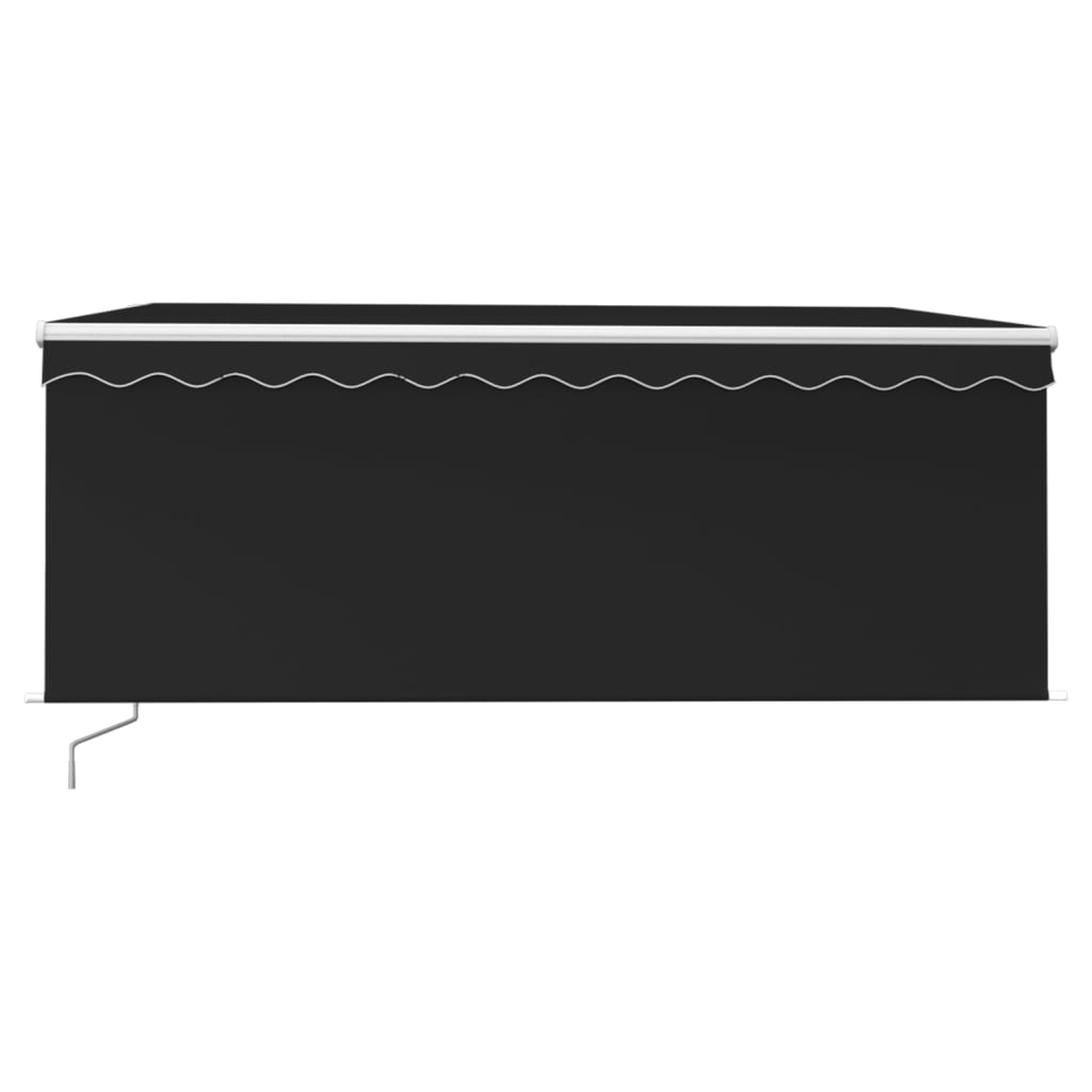 Tenda Sole Retrattile Manuale con Parasole 3,5x2,5 m Antracite 3069279