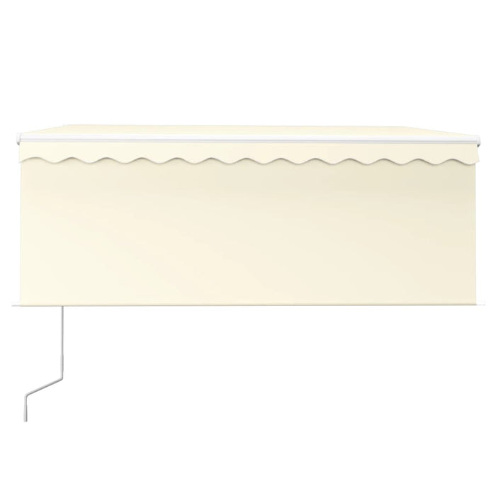 Tenda Sole Retrattile Automatica con Parasole 3,5x2,5 m Crema 3069287
