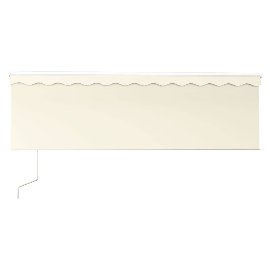 Tenda da Sole Retrattile Automatica con Parasole 4x3 m Crema 3069307