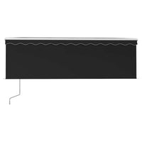 Tenda da Sole Retrattile Automatica con Parasole 4x3m Antracite 3069309