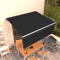 Tenda da Sole Retrattile Automatica con Parasole 4x3m Antracite 3069309