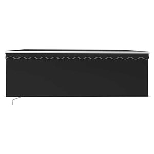 Tenda da Sole Retrattile Manuale con LED 4,5x3 m Antracite 3069324