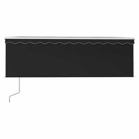 Tenda Sole Retrattile Automatica con Parasole 4,5x3m Antracite 3069329