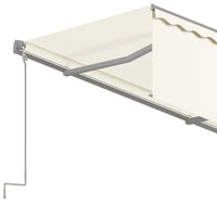 Tenda Sole Retrattile Automatica con Parasole 3,5x2,5 m Crema 3069407
