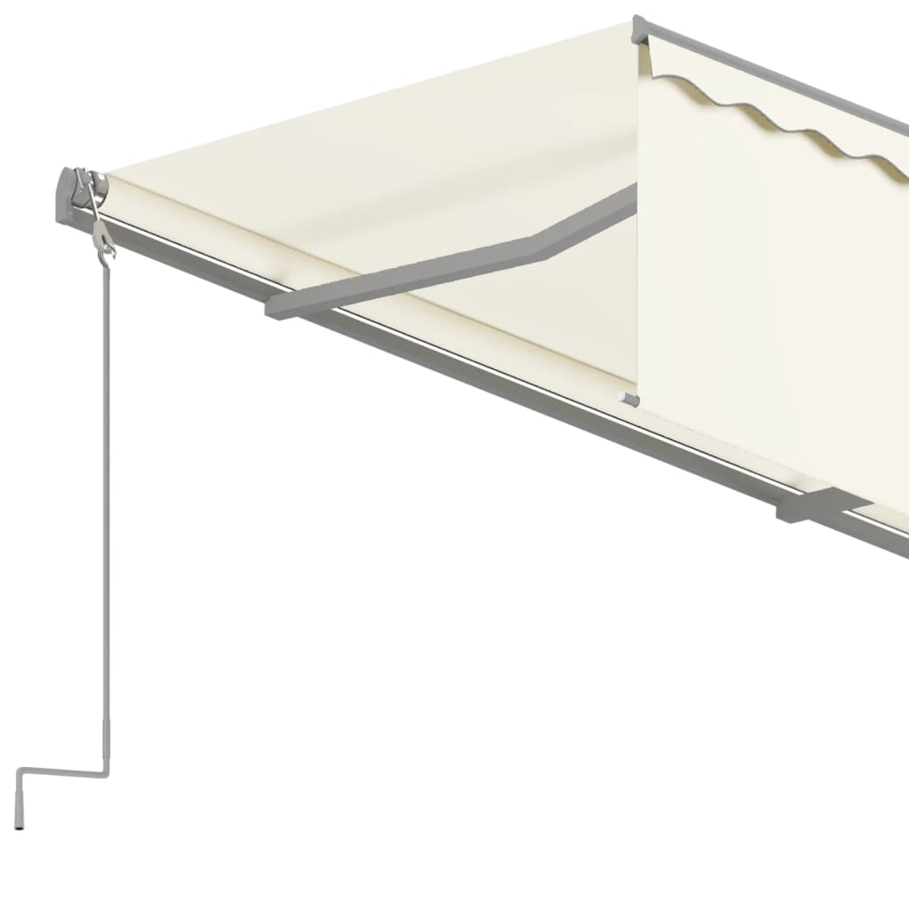 Tenda da Sole Retrattile Manuale con Parasole 4x3 m Crema 3069417