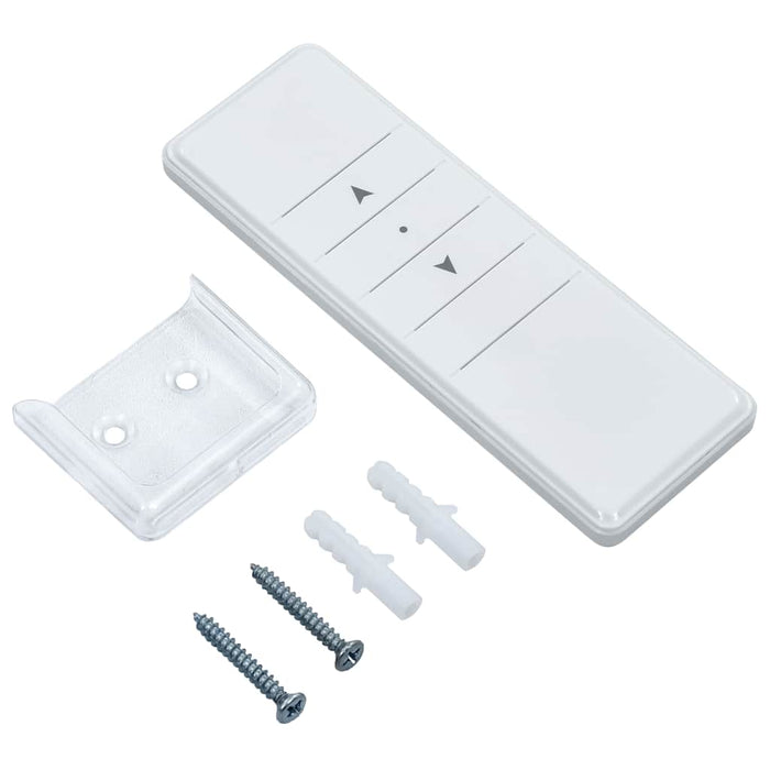 Tenda Automatica Parasole Sensore Vento LED 4x3m Blu Bianca 3069431