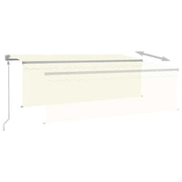 Tenda Automatica con Parasole LED e Sensore Vento 4x3 m Crema 3069432