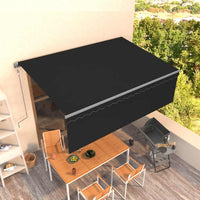 Tenda Sole Retrattile Automatica con Parasole 4,5x3m Antracite 3069449