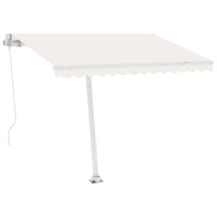 Tenda da Sole Retrattile Manuale Autoportante 300x250 cm Crema cod mxl 55048