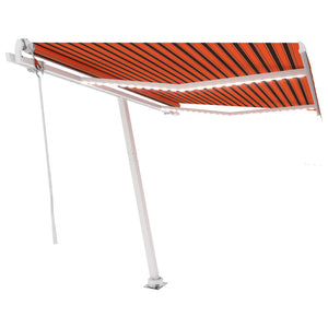 Tenda Automatica Sensore Vento e LED 300x250 cm Arancio Marrone 3069515