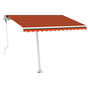 Tenda Automatica Sensore Vento e LED 300x250 cm Arancio Marrone 3069515