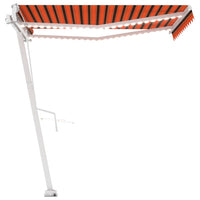 Tenda Automatica Sensore Vento e LED 300x250 cm Arancio Marrone 3069515