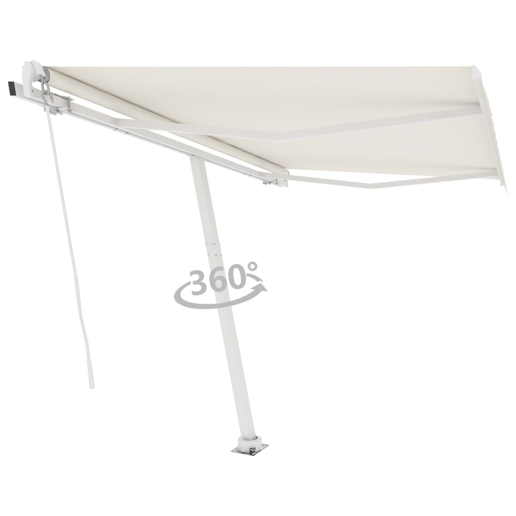 Tenda da Sole Manuale Autoportante Manuale 350x250 cm Crema 3069517