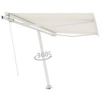 Tenda da Sole Manuale Autoportante Manuale 350x250 cm Crema 3069517