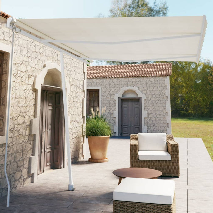 Tenda da Sole Manuale Autoportante Manuale 350x250 cm Crema 3069517