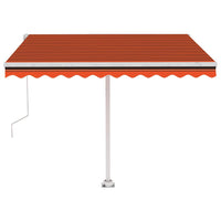 Tenda da Sole Automatica Autoportante 350x250cm Arancio Marrone 3069530