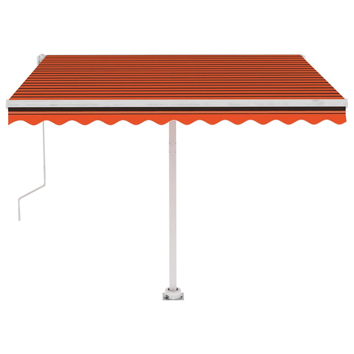 Tenda da Sole Automatica Autoportante 350x250cm Arancio Marrone 3069530