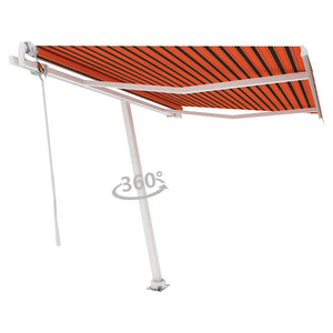 Tenda da Sole Automatica Autoportante 350x250cm Arancio Marrone 3069530