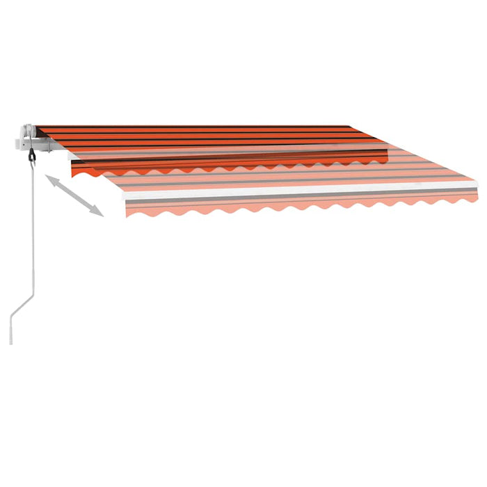 Tenda da Sole Automatica Autoportante 350x250cm Arancio Marrone 3069530