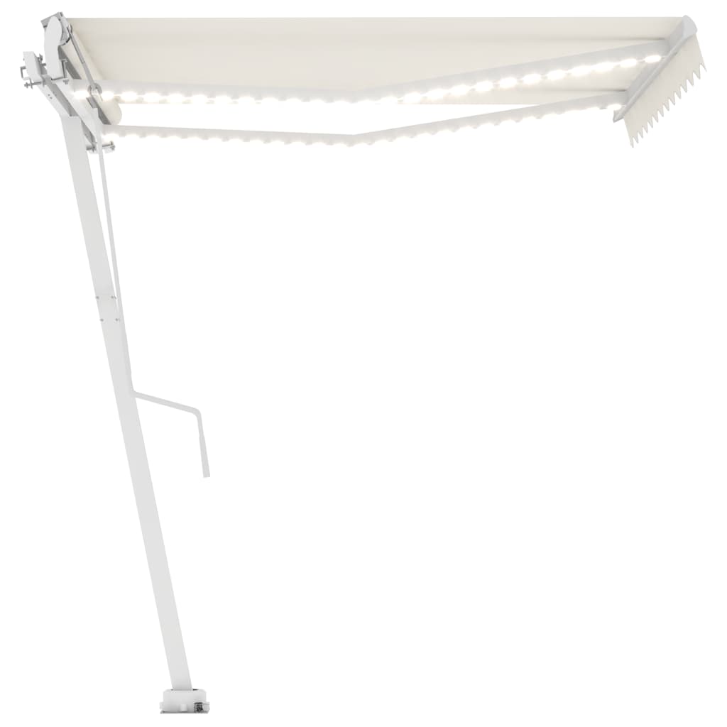 Tenda da Sole Automatica LED e Sensore Vento 350x250cm Crema