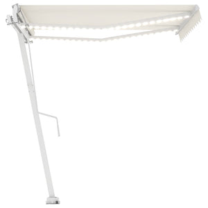 Tenda da Sole Automatica LED e Sensore Vento 350x250cm Crema